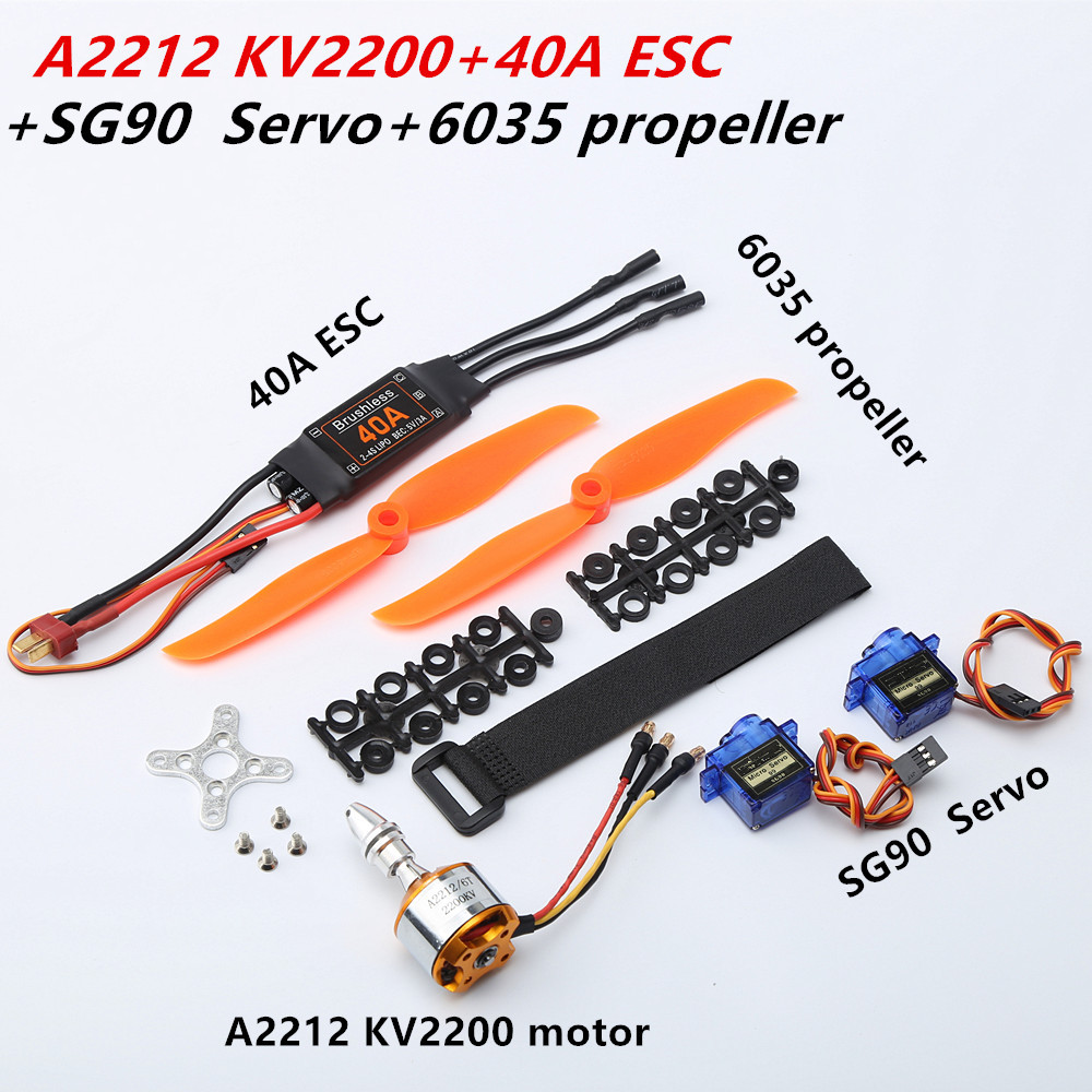 RC-Power-Combo-System-fuumlr-RC-Flugzeug-mit-buumlrstenlosem-Motor-A2212-1000KV1400KV2200KV--40A-ESC-1827045-6